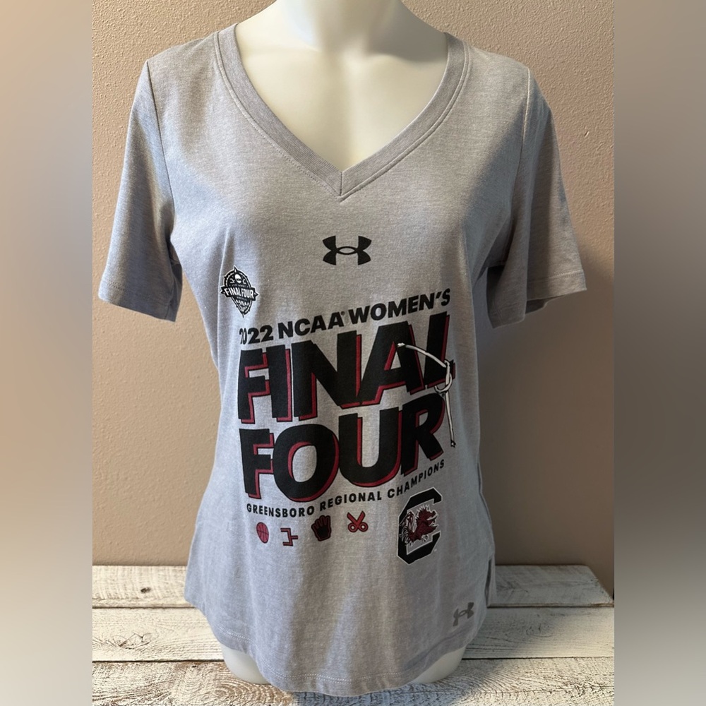 🔴 Under Amour 2022 NCAA Women’s Final Four V-Neck Tee - NWT